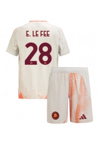 Fotbalové Dres AS Roma Enzo Le Fee #28 Dětské Venkovní Oblečení 2024-25 Krátký Rukáv (+ trenýrky)